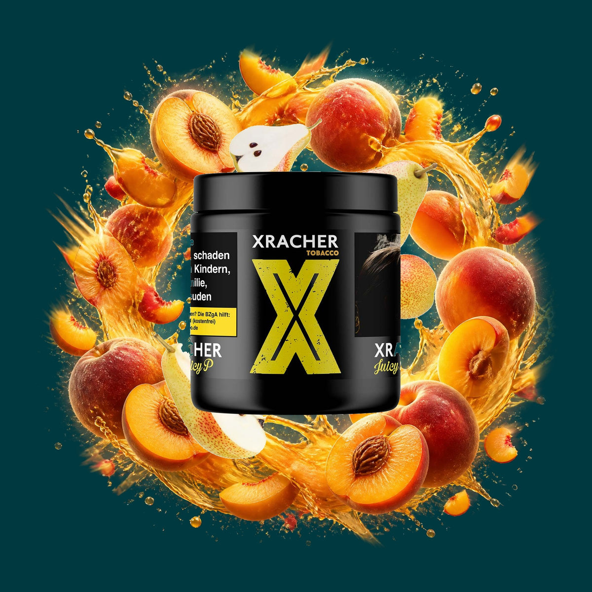 Xracher Tabak Juicy P. 200g – Fruchtig, Pfirsich, Süß