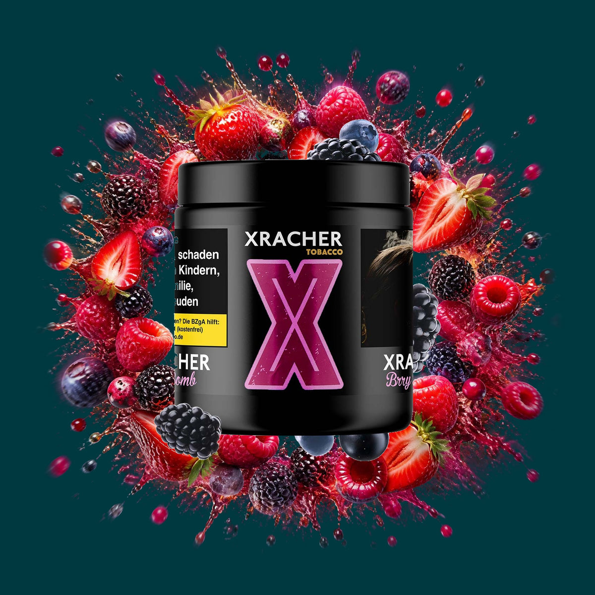 Xracher Tabak Berry Bomb 200g – Beeren, Erdbeer, Fruchtig, Himbeere, Süß, Waldbeeren