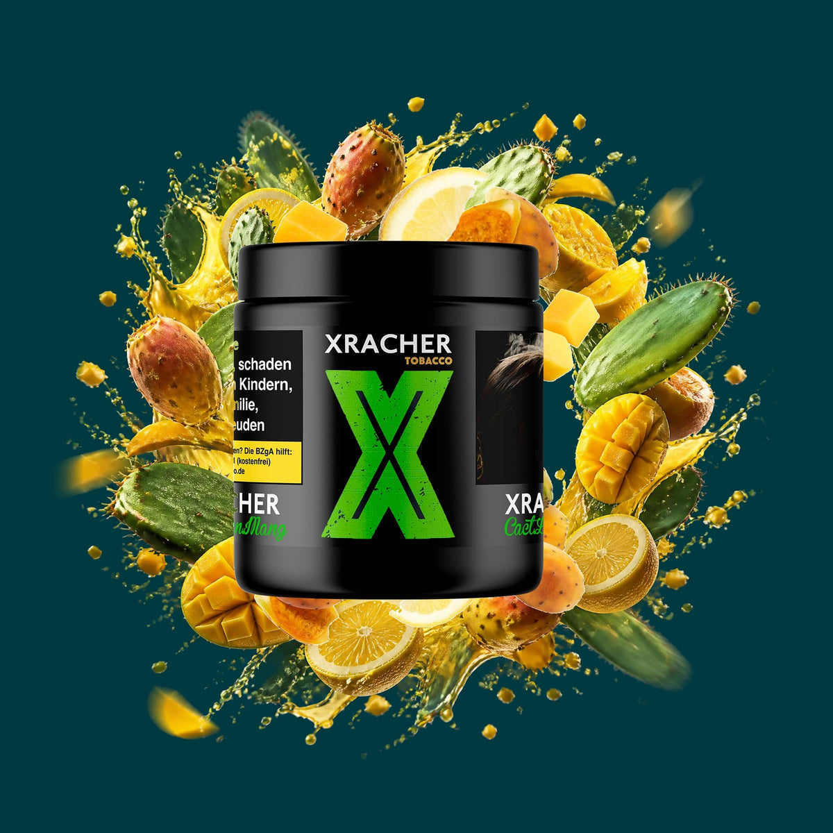 Xracher Tabak Cact Lem Mang 200g – Exotisch, Fruchtig, Kaktus, Mango, Tropisch, Zitrone