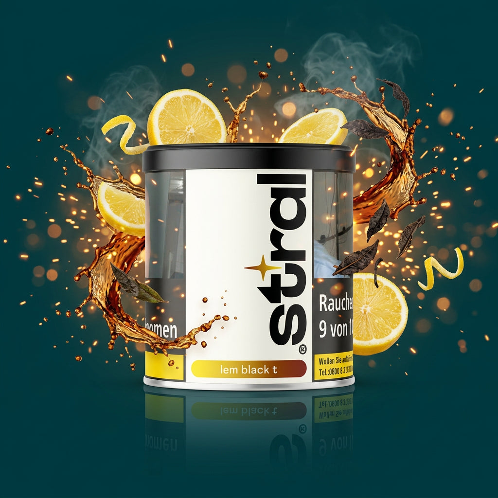 Stral Shisha Tabak Lem Black T 200g
