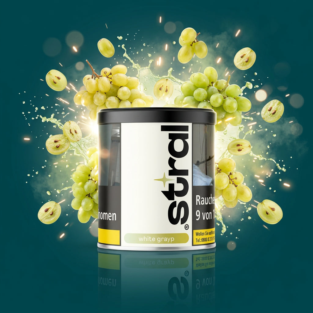 Stral Shisha Tabak White Grayp 200g