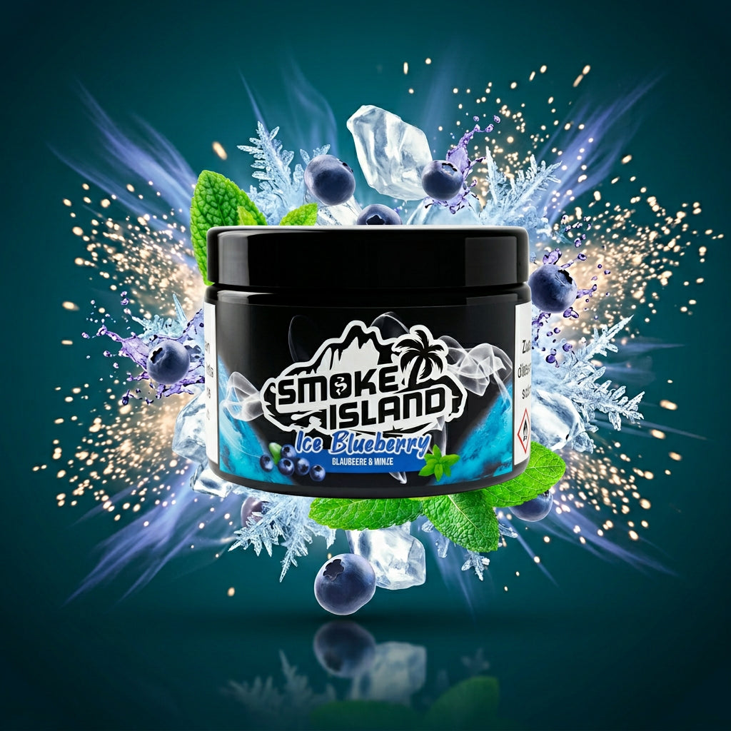 Smoke Island Ice Blueberry 200g – Heidelbeere mit Ice-Finish