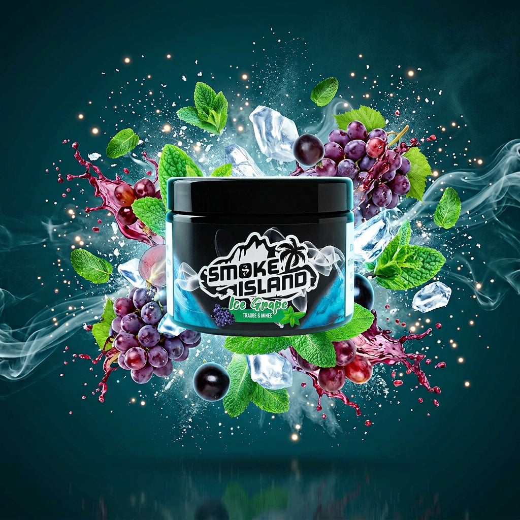 Smoke Island Ice Grape 200g — Traube & Minze