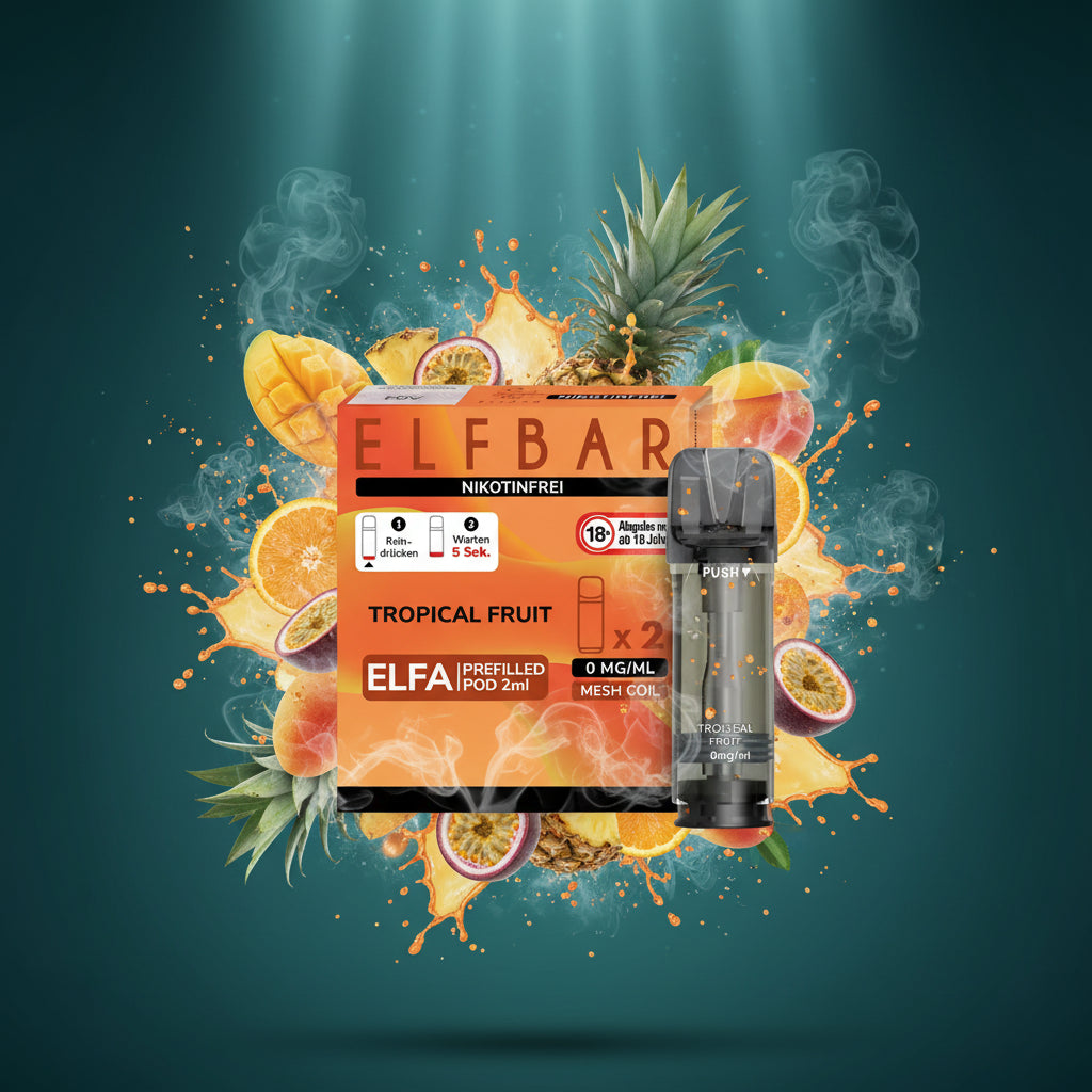 Elfbar ELFA Pod Tropical Fruit 0mg Nikotinfrei