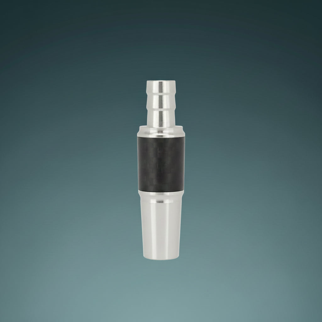 SW CF Invi Schlauchanschluss Edelstahl/Carbon 18/8 – Silber