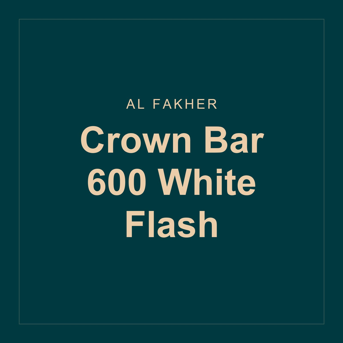 Al Fakher · Crown Bar 600 White Flash