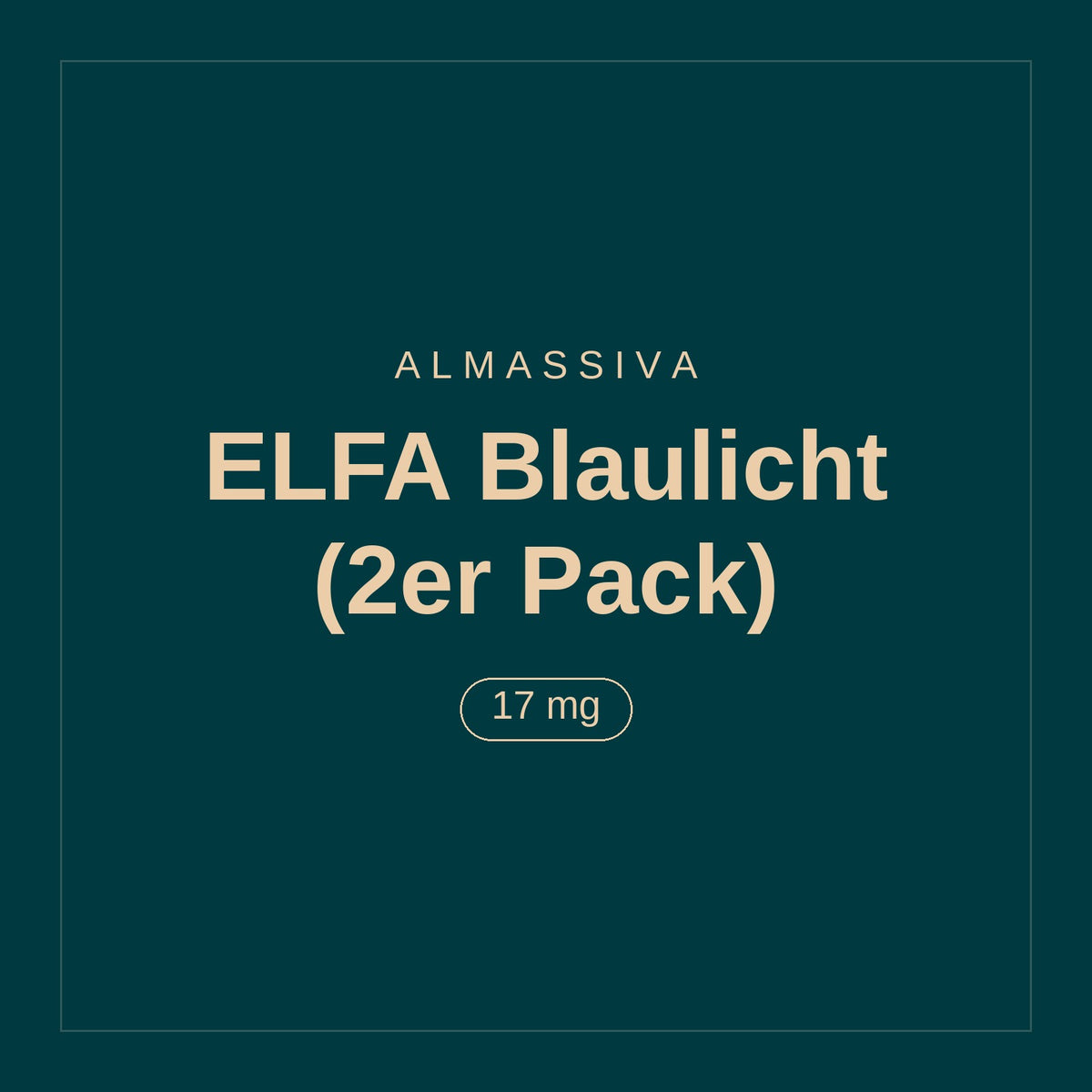 Almassiva · ELFA Blaulicht (2er Pack) · 17 mg