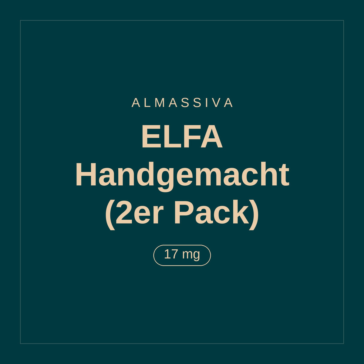 Almassiva · ELFA Handgemacht (2er Pack) · 17 mg