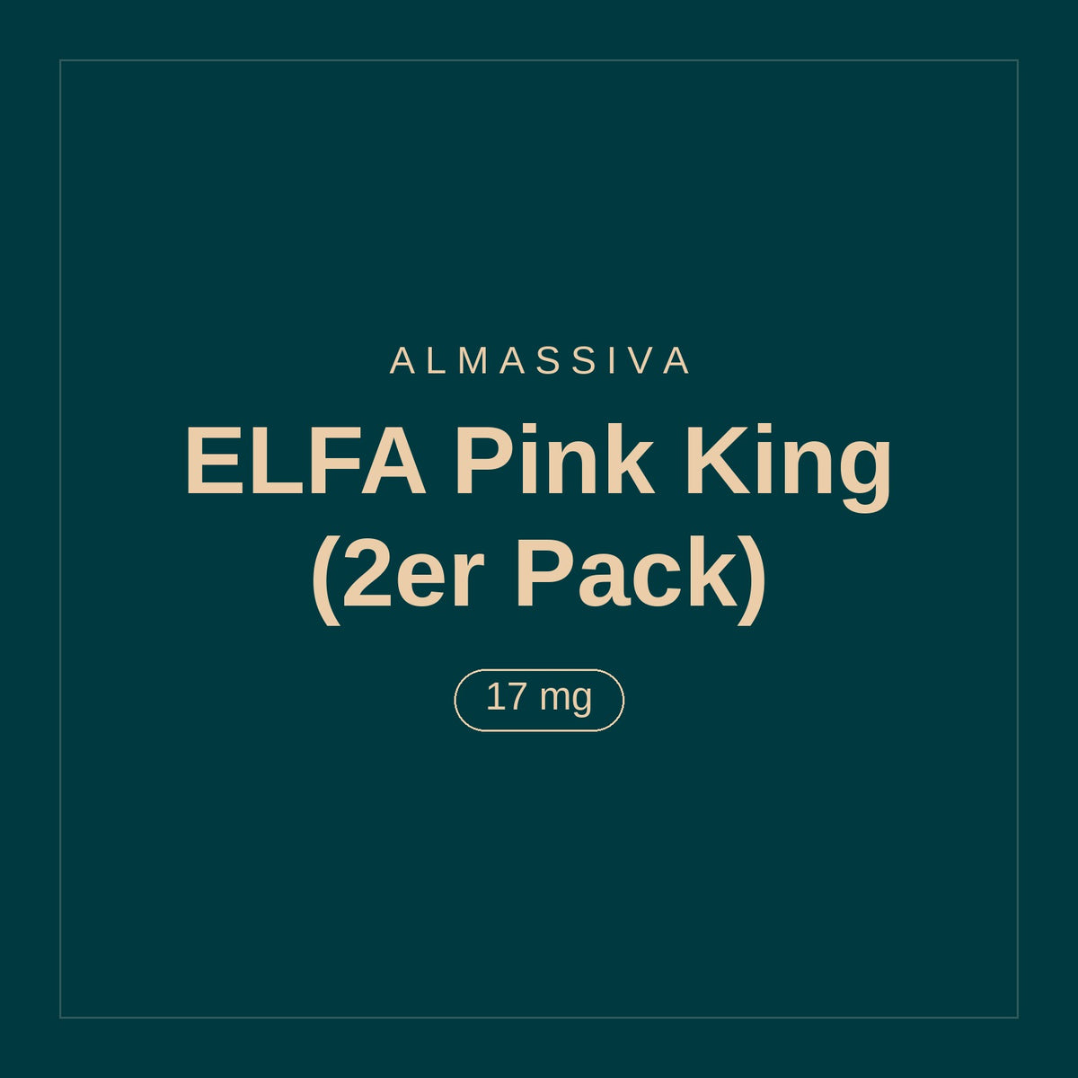 Almassiva · ELFA Pink King (2er Pack) · 17 mg