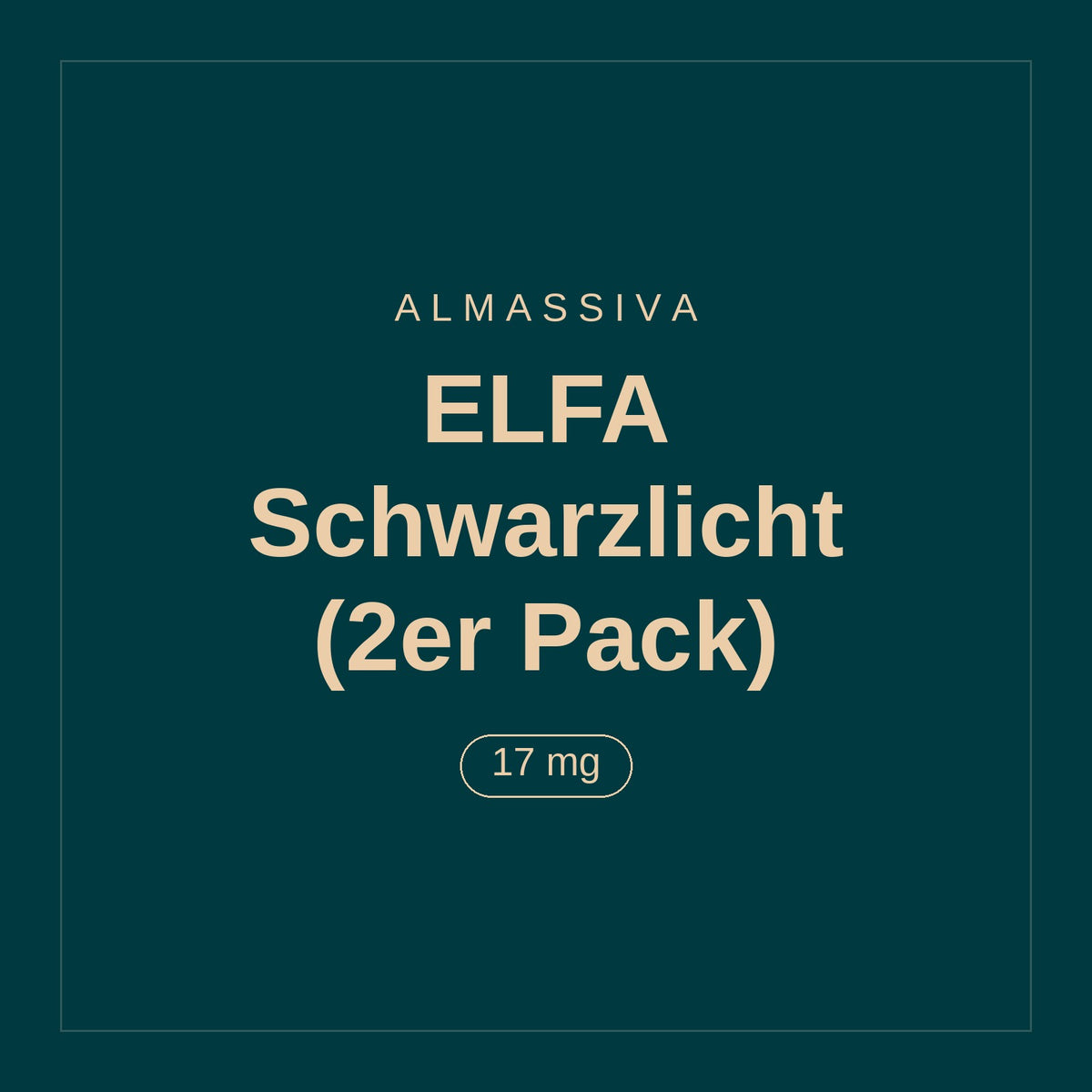 Almassiva · ELFA Schwarzlicht (2er Pack) · 17 mg