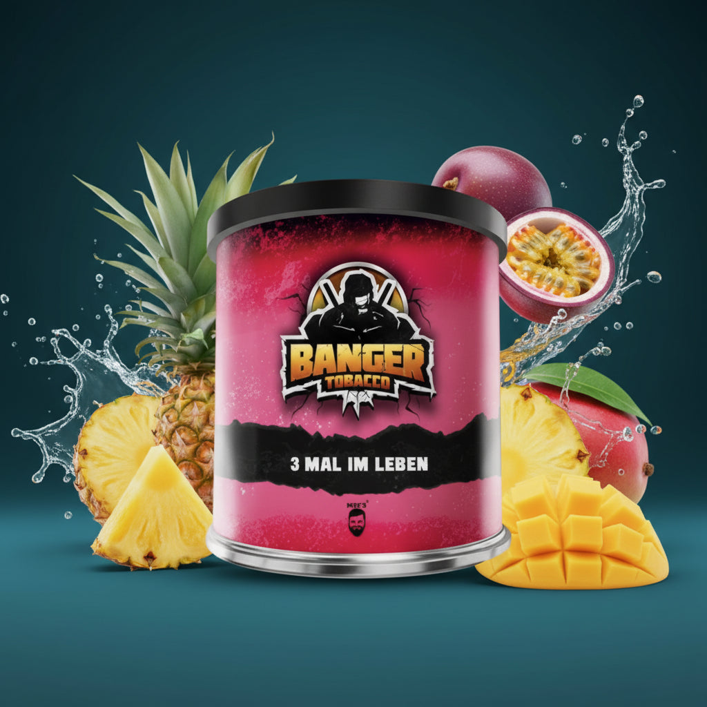 Banger Shisha Tabak 3 Mal im Leben 200g online kaufen bei Smokez