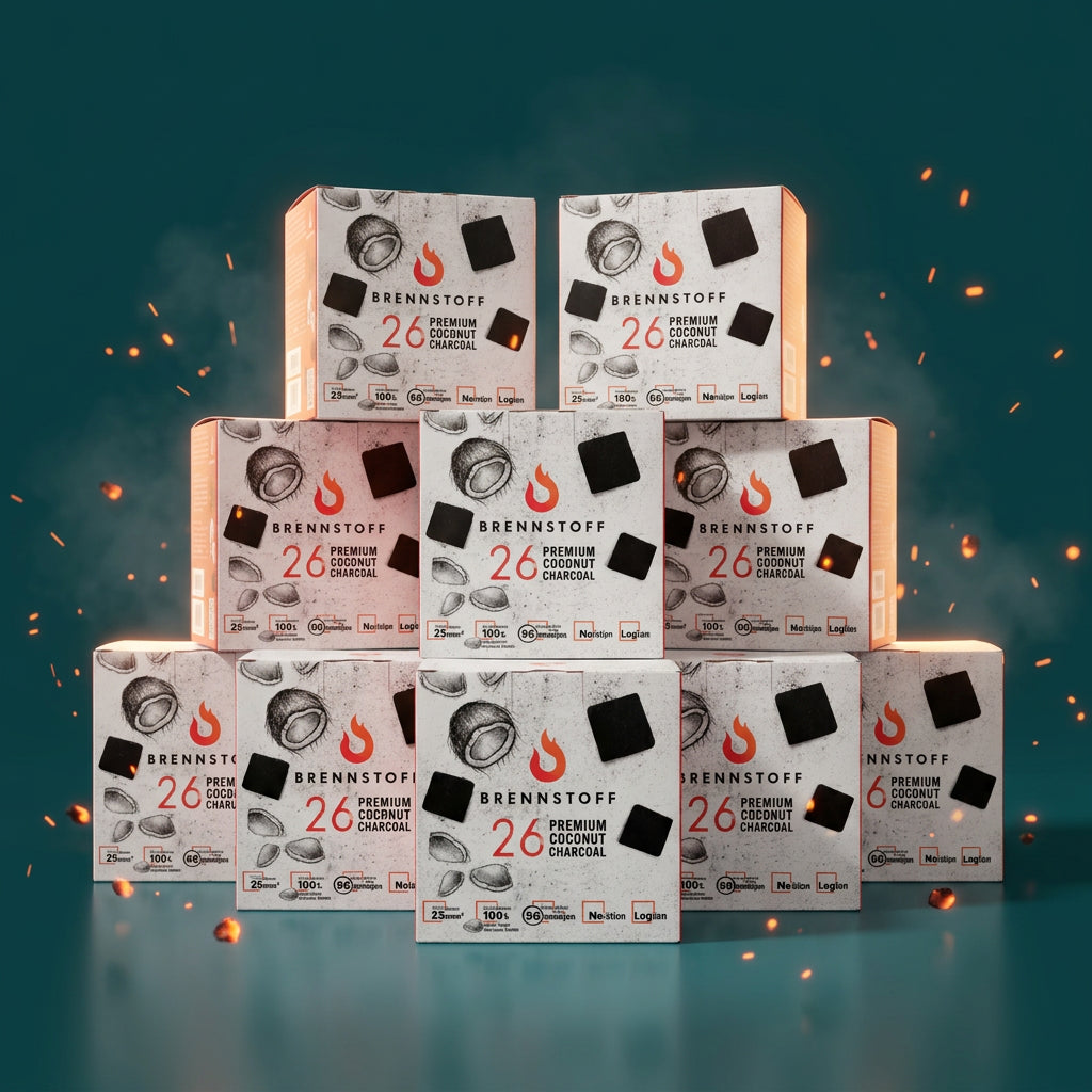 Brennstoff 26mm Naturkohle - 10er Bundle (10x 1kg) online kaufen bei Smokez