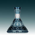 Caesar Crystal Bowl Cone PK500 Blue - Handgefertigte Bleikristall Shisha Bowl