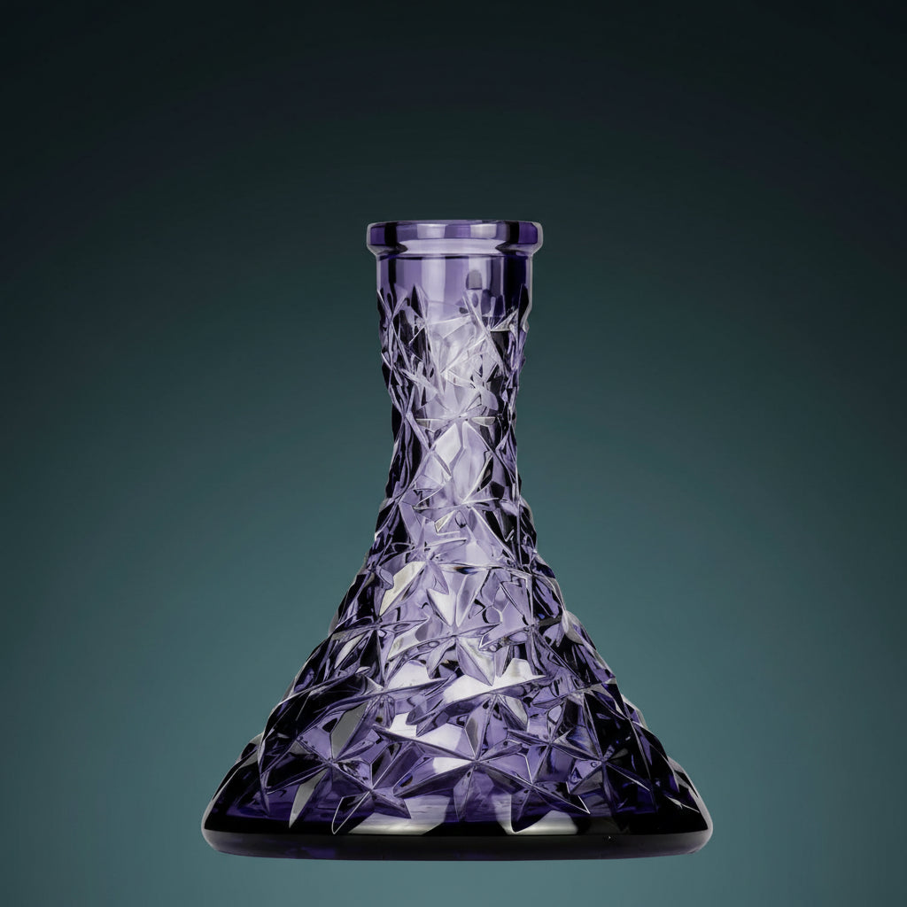 Caesar Crystal Bowl Cone Rock Amethyst - Handgefertigte Bleikristall Shisha Bowl