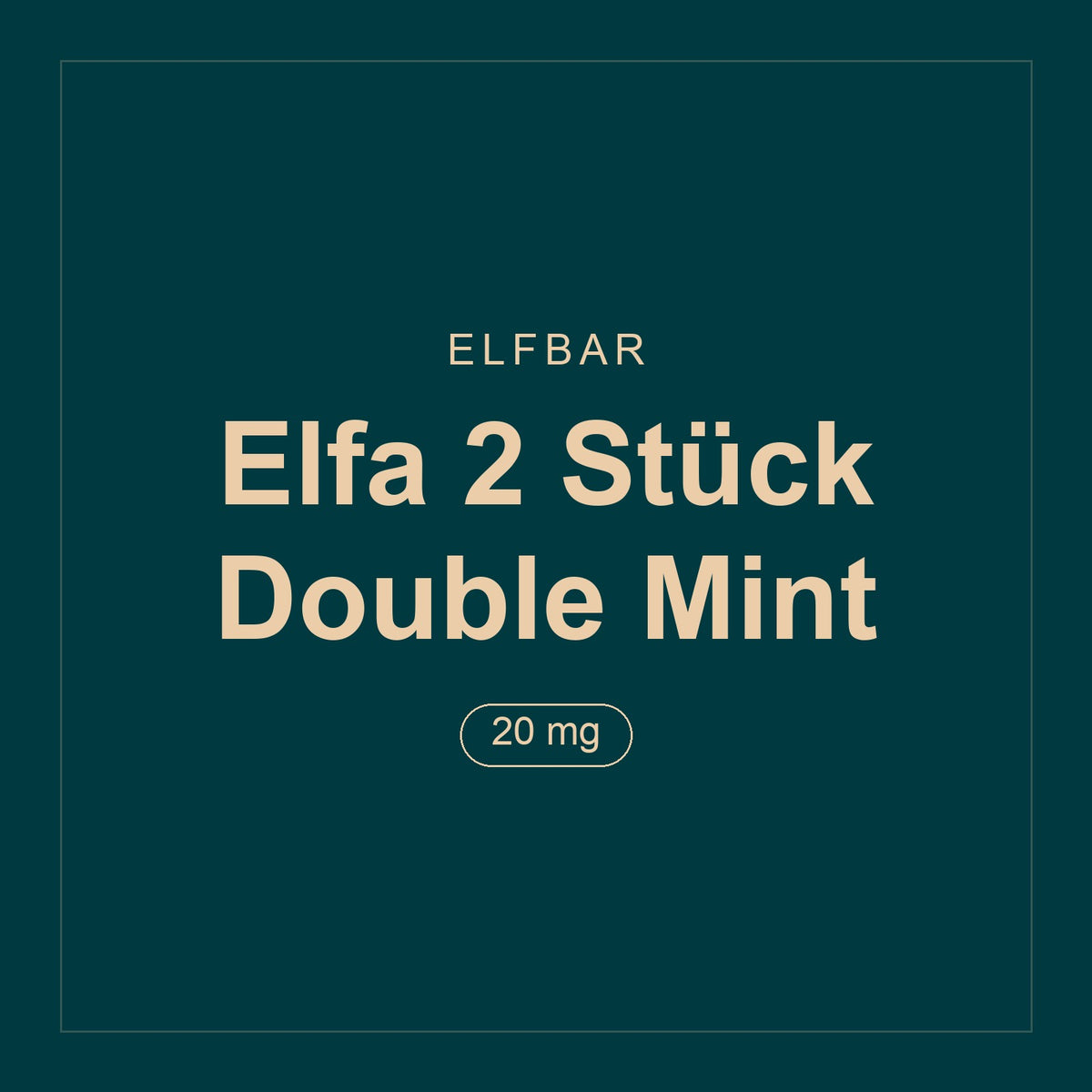 Elfbar · Elfa 2 Stück Double Mint · 20 mg