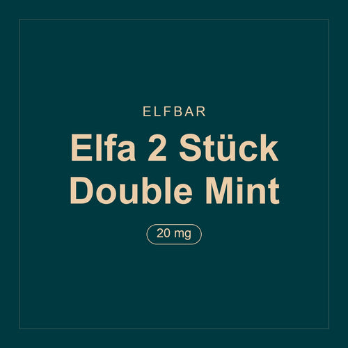 Elfbar · Elfa 2 Stück Double Mint · 20 mg