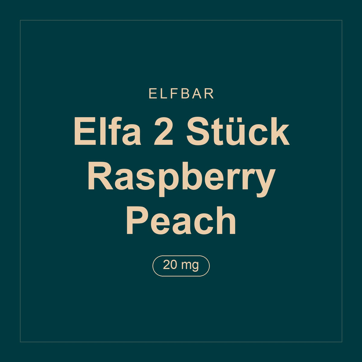 Elfbar · Elfa 2 Stück Raspberry Peach · 20 mg