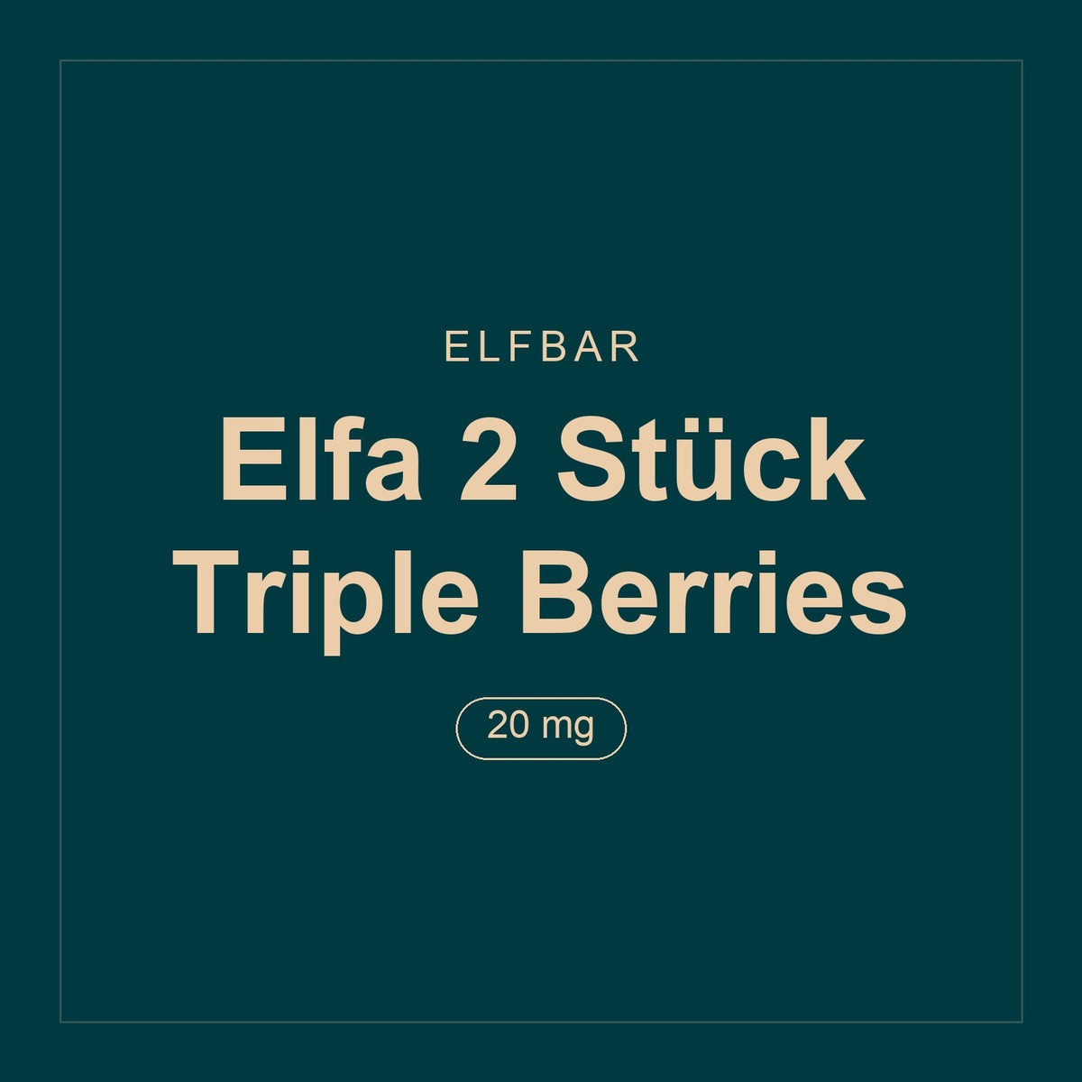 Elfbar · Elfa 2 Stück Triple Berries · 20 mg