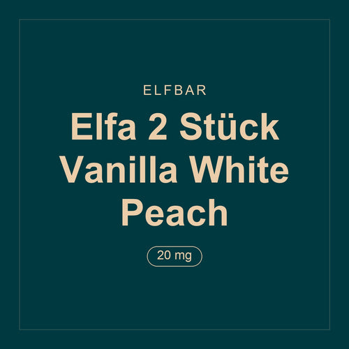 Elfbar · Elfa 2 Stück Vanilla White Peach · 20 mg