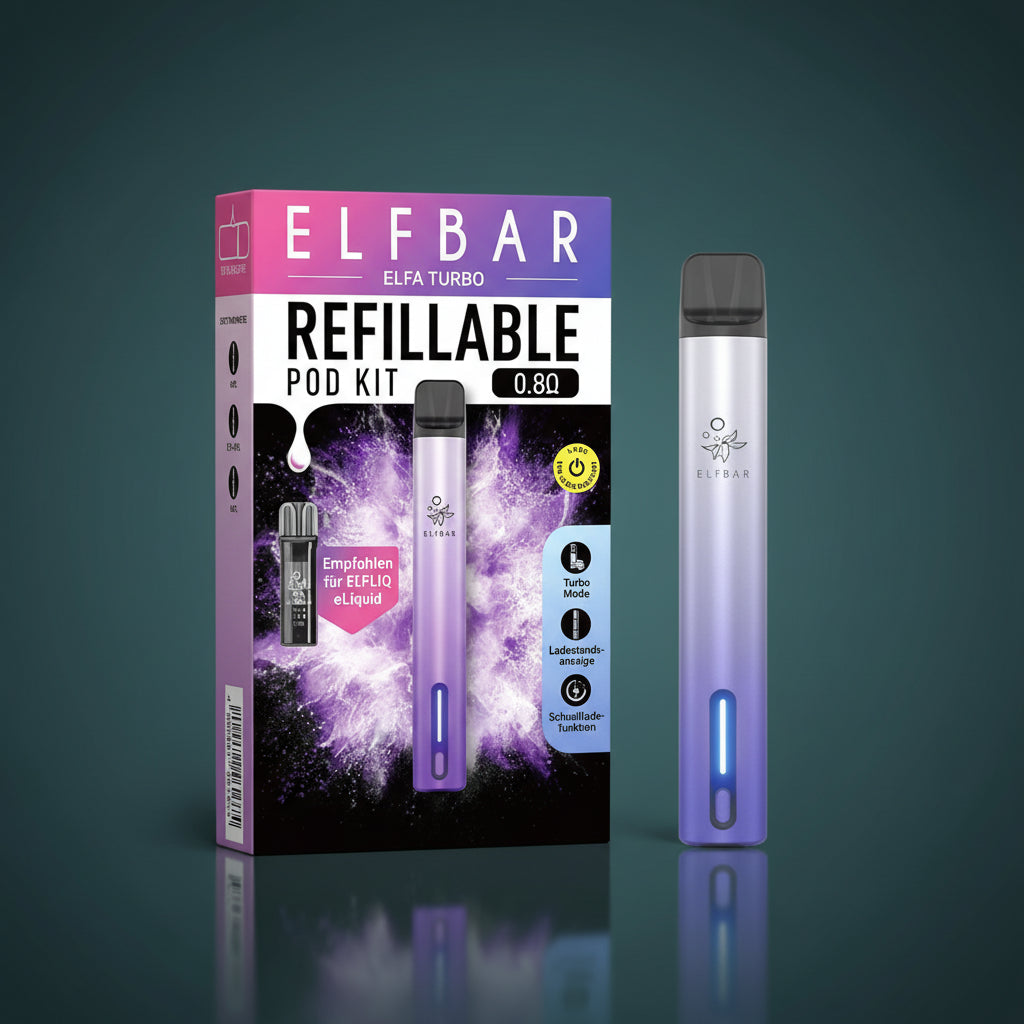 Elfbar ELFA Turbo Refillable Pod Kit Aurora Purple