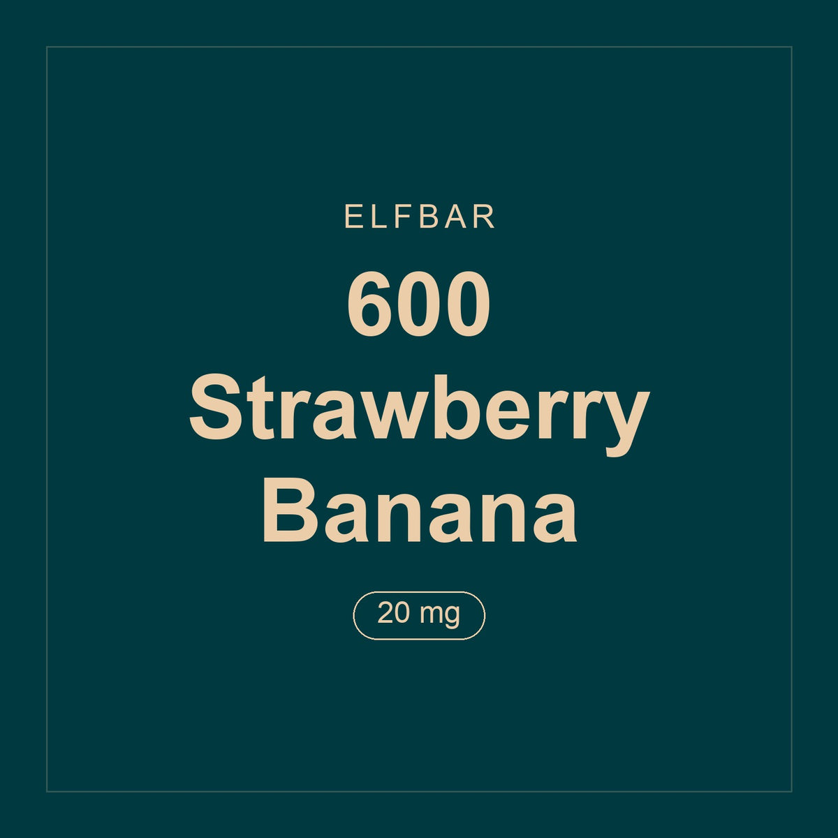 Elfbar · 600 Strawberry Banana · 20 mg