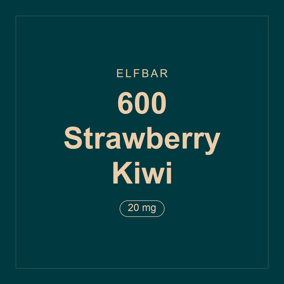 Elfbar · 600 Strawberry Kiwi · 20 mg