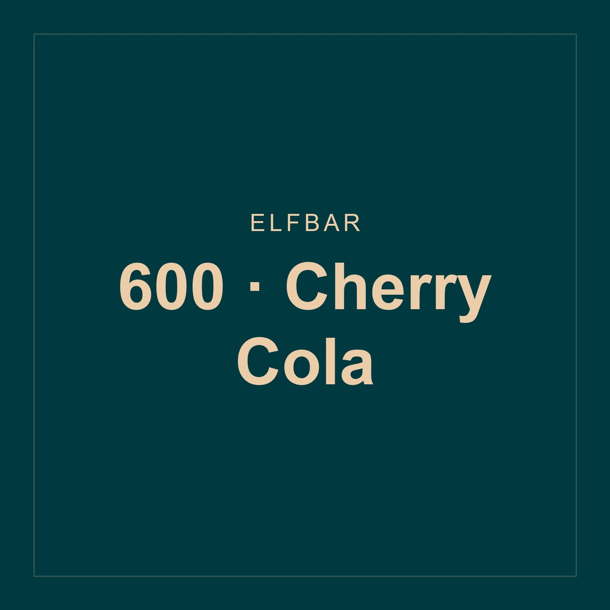 Elfbar · 600 · Cherry Cola
