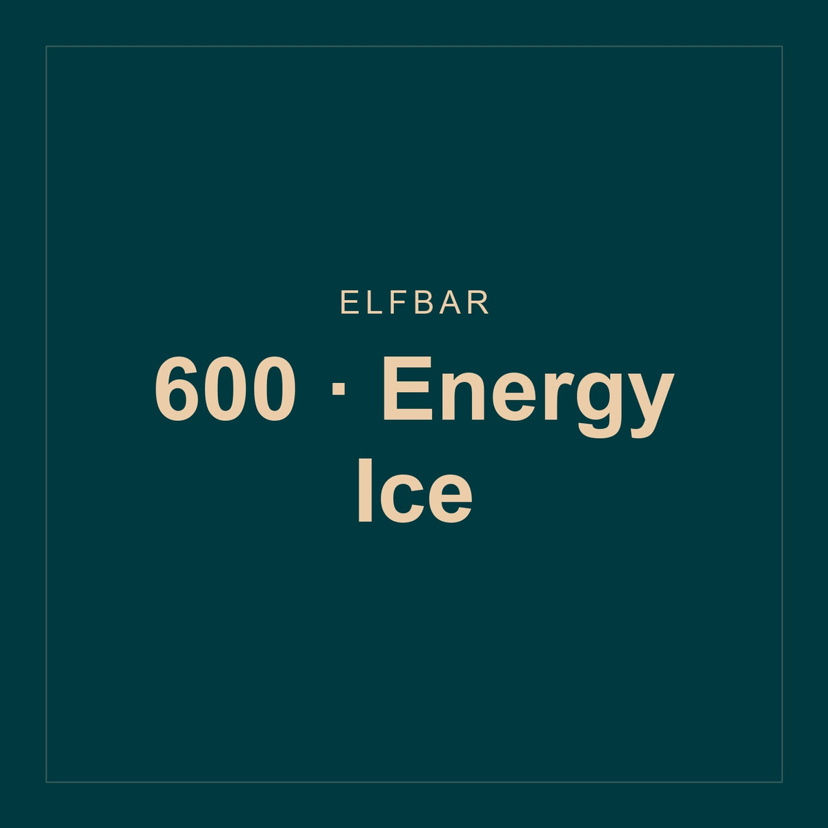 Elfbar · 600 · Energy Ice