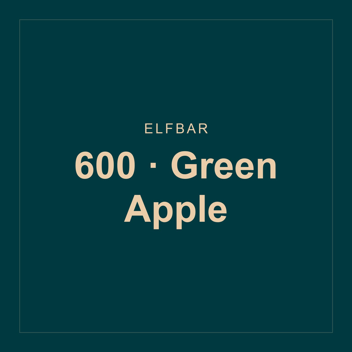 Elfbar · 600 · Green Apple