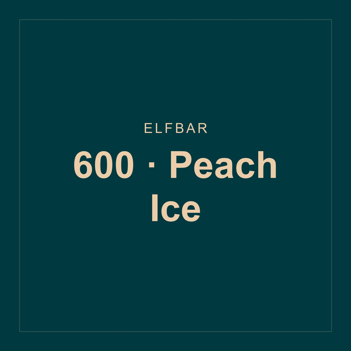 Elfbar · 600 · Peach Ice