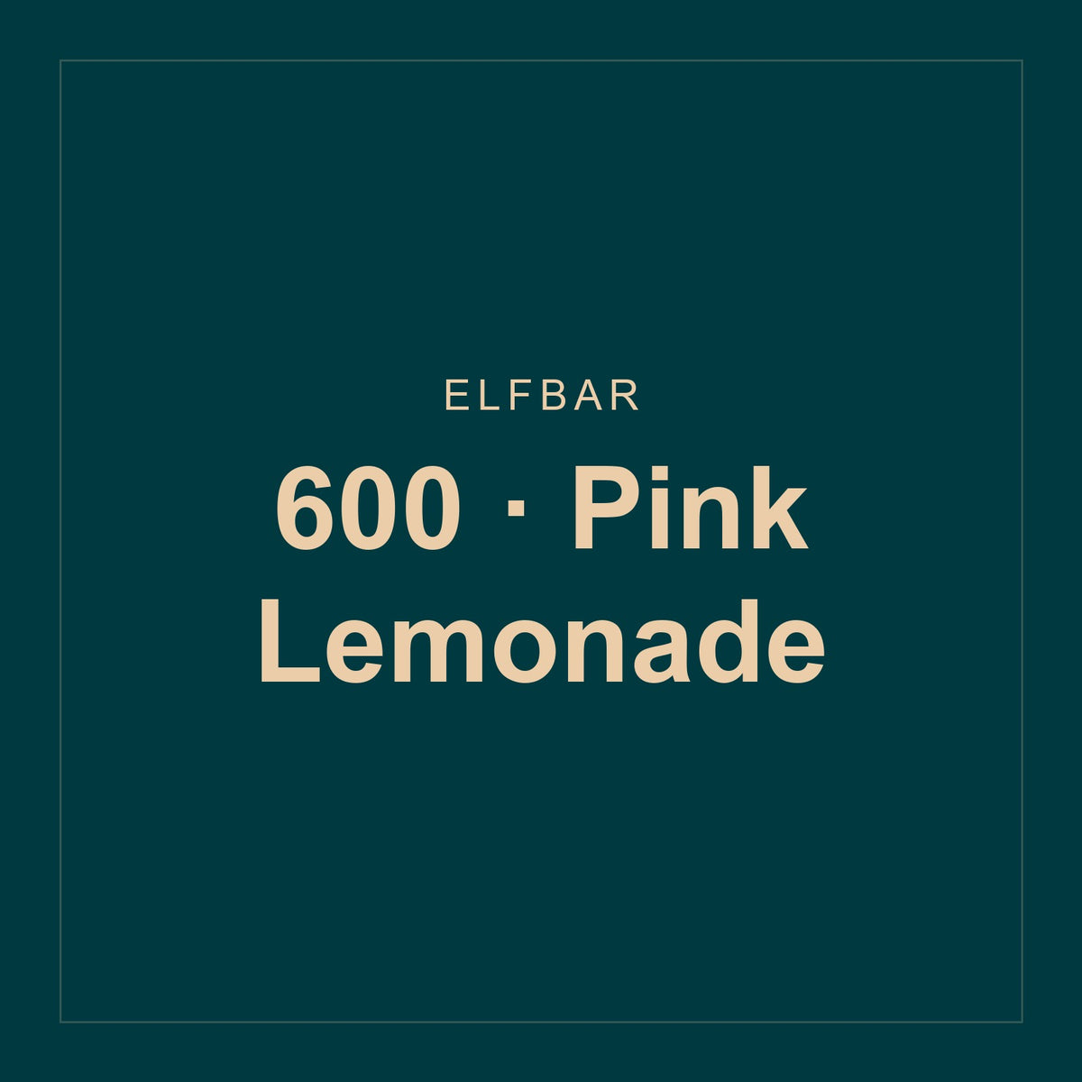 Elfbar · 600 · Pink Lemonade