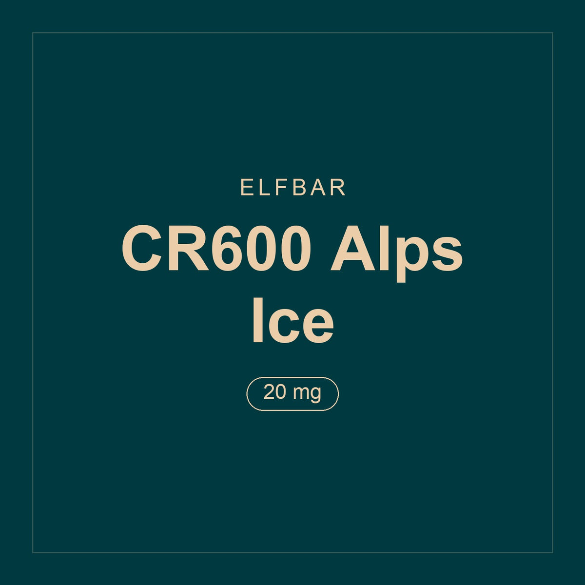 Elfbar · CR600 Alps Ice · 20 mg