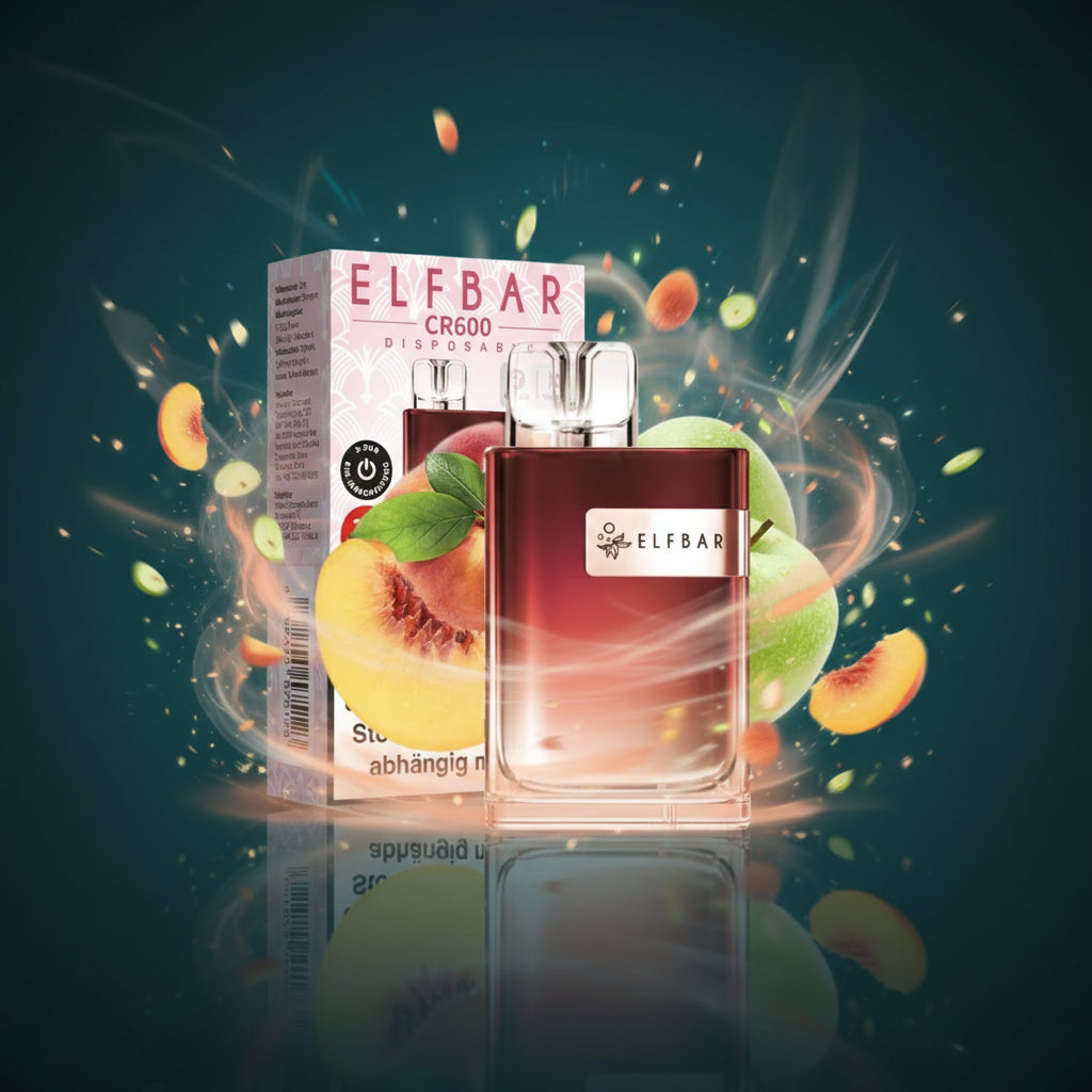 Elfbar CR600 20mg Apple Peach Einweg Vape online kaufen bei Smokez