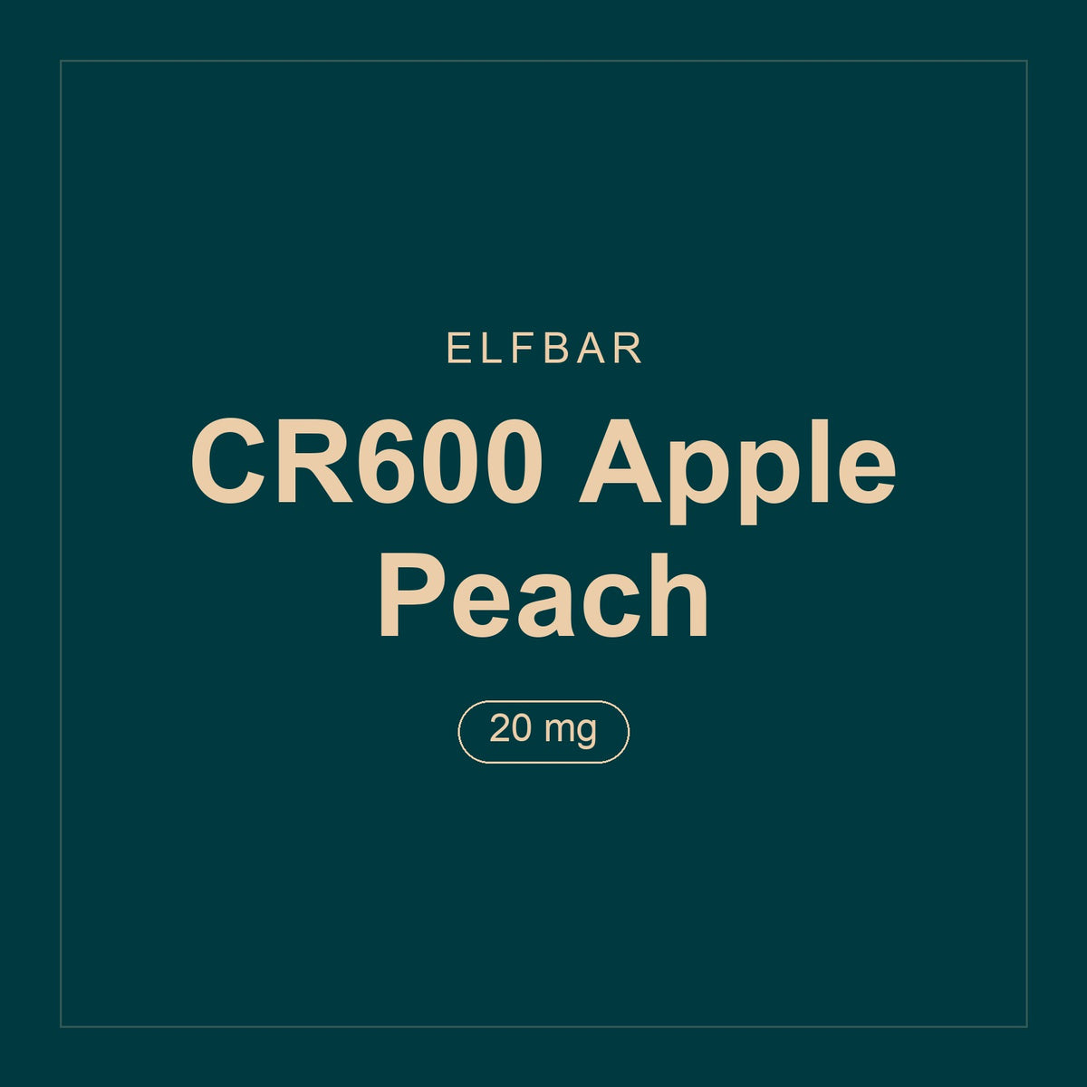 Elfbar · CR600 Apple Peach · 20 mg