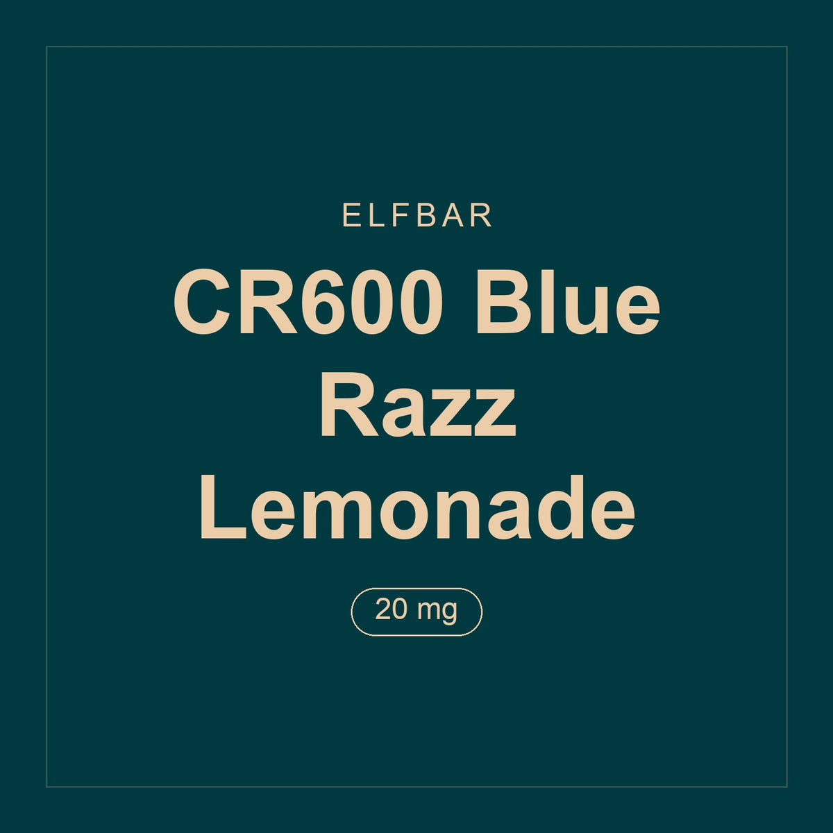 Elfbar · CR600 Blue Razz Lemonade · 20 mg