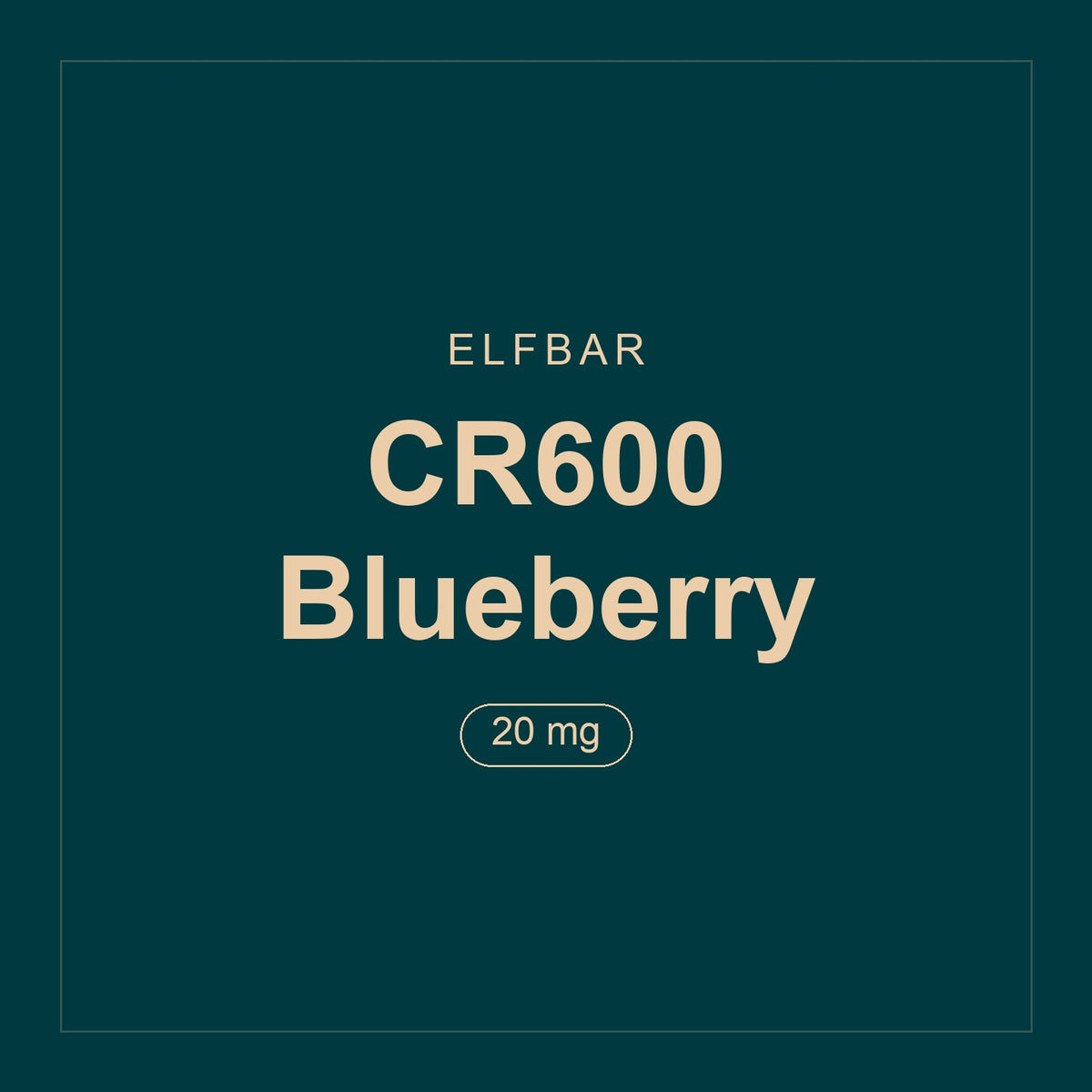Elfbar · CR600 Blueberry · 20 mg