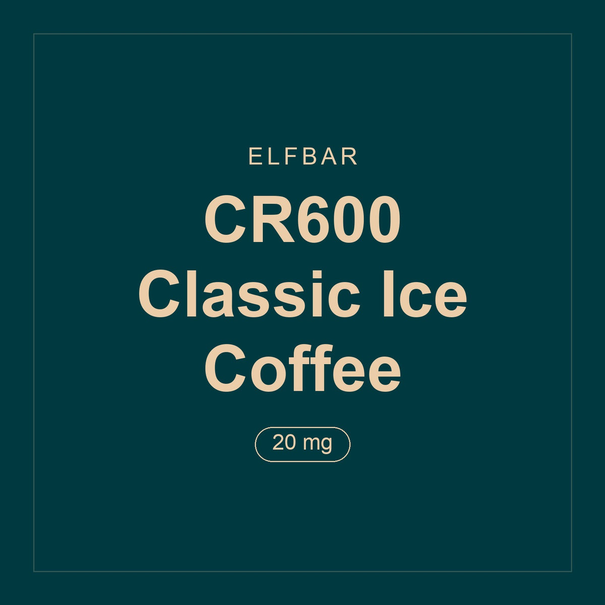 Elfbar · CR600 Classic Ice Coffee · 20 mg