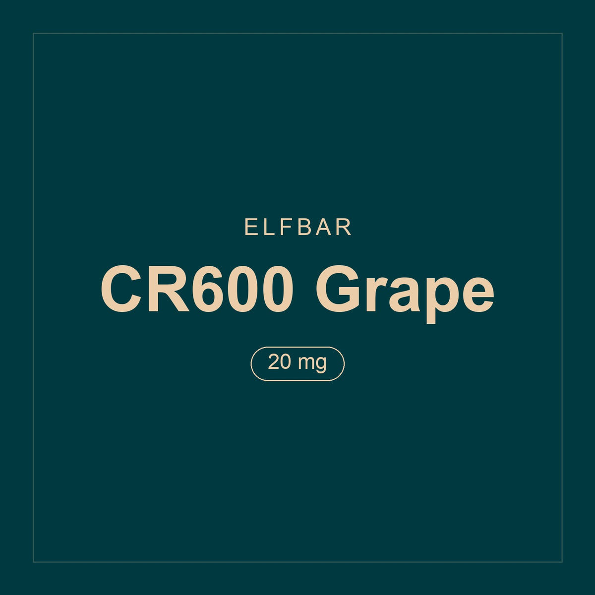 Elfbar · CR600 Grape · 20 mg