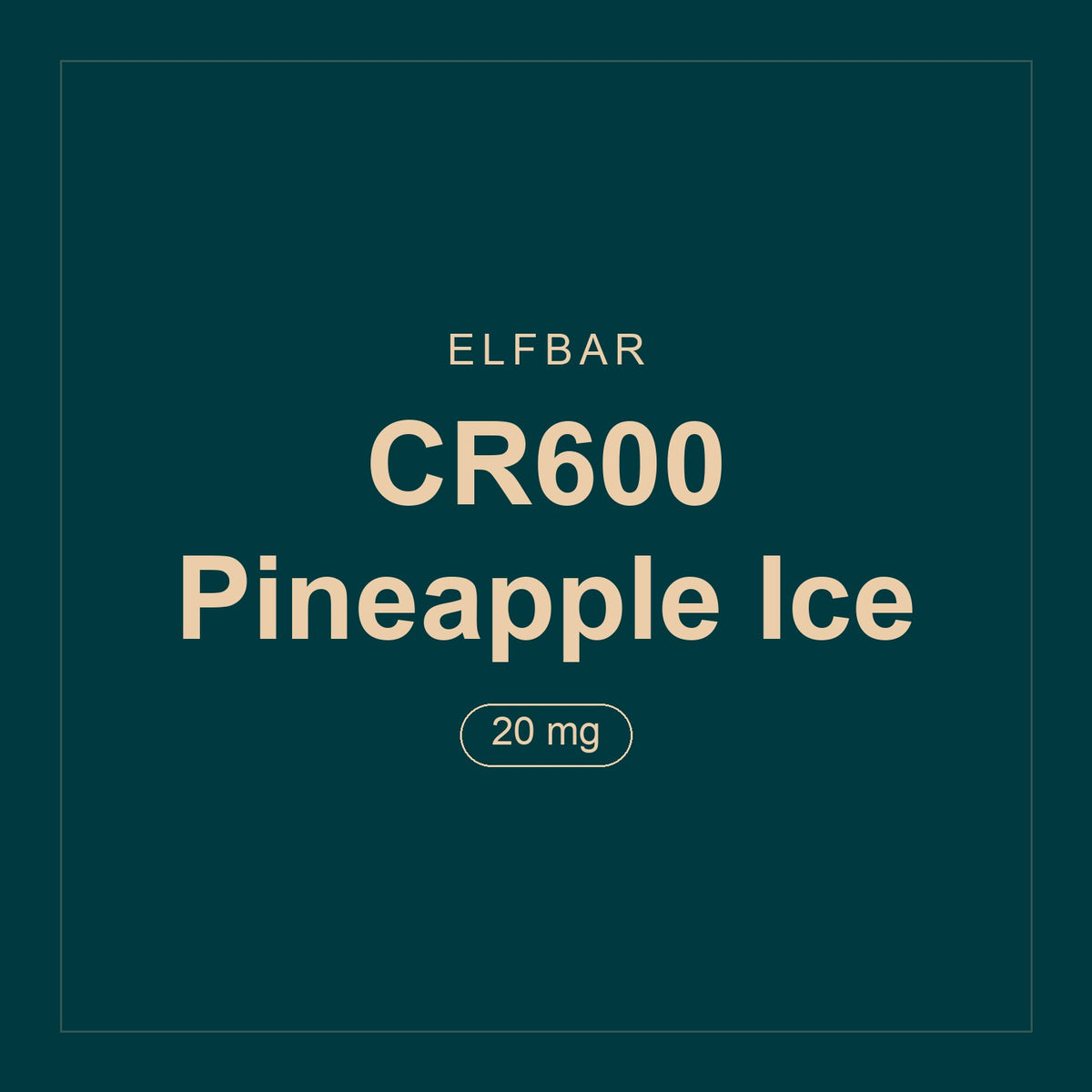 Elfbar · CR600 Pineapple Ice · 20 mg