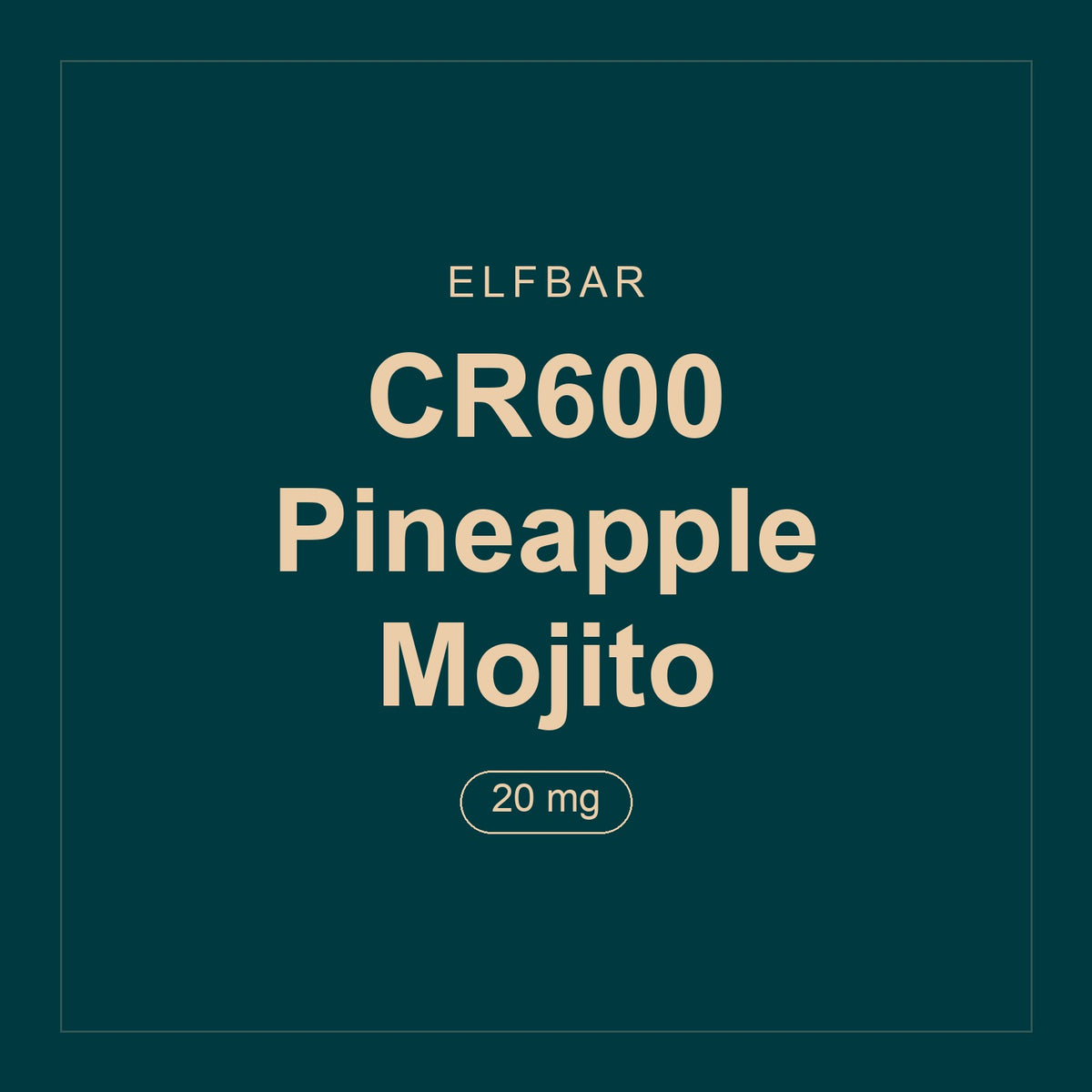 Elfbar · CR600 Pineapple Mojito · 20 mg