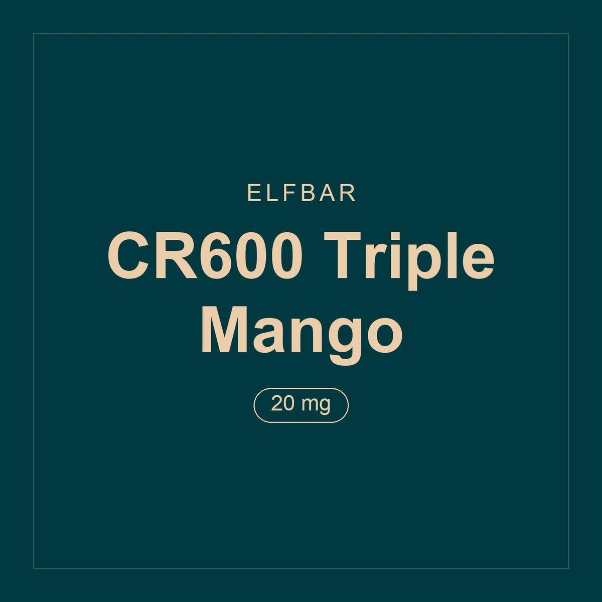 Elfbar · CR600 Triple Mango · 20 mg