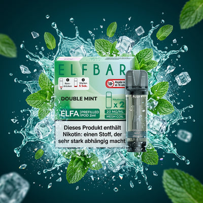 Elfbar Elfa Pod 2 Stück 20mg Double Mint online kaufen bei Smokez