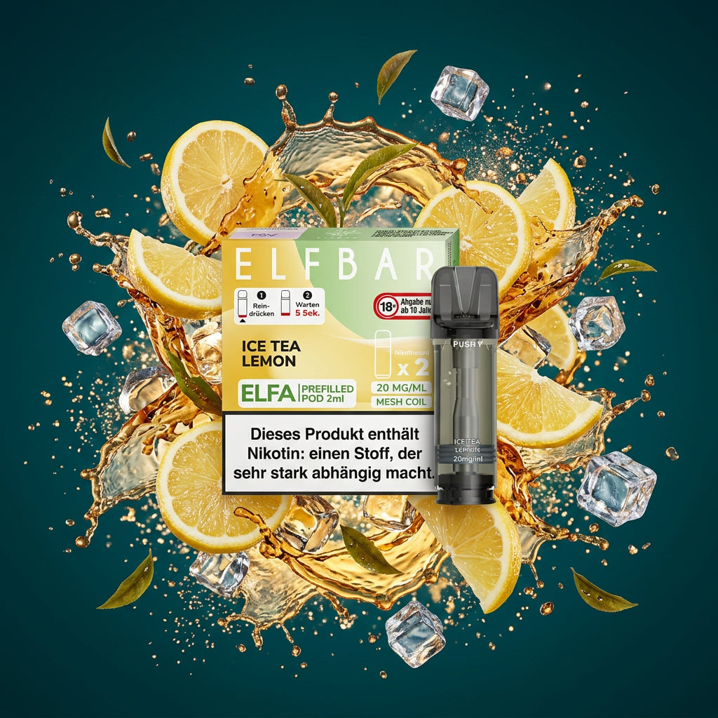 Elfbar Elfa Pod 2 Stück 20mg Ice Lemon Tea online kaufen bei Smokez