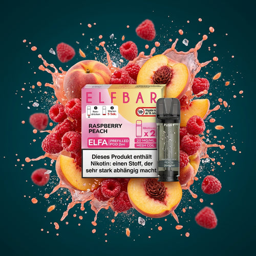 Elfbar Elfa Pod 2 Stück 20mg Raspberry Peach online kaufen bei Smokez