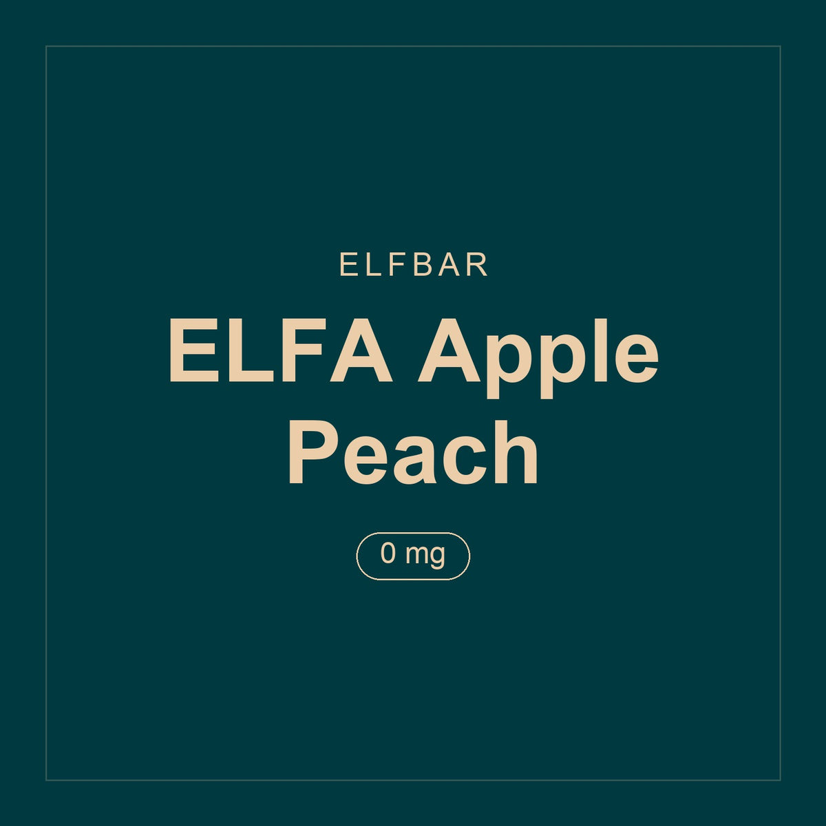 Elfbar · ELFA Apple Peach · 0 mg