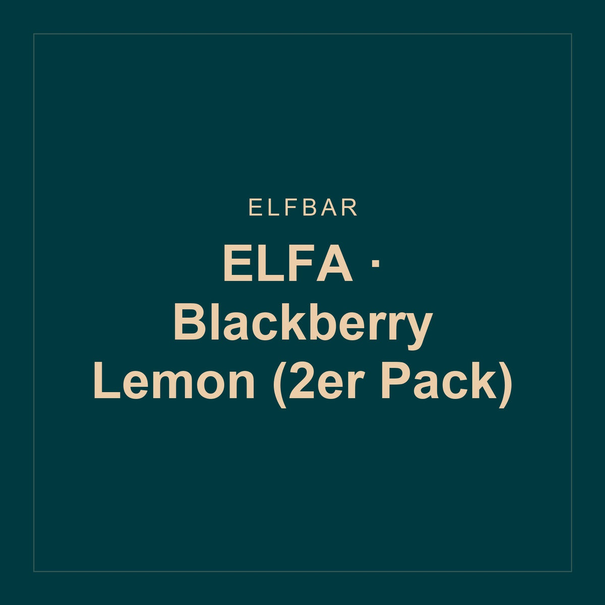 Elfbar · ELFA · Blackberry Lemon (2er Pack)