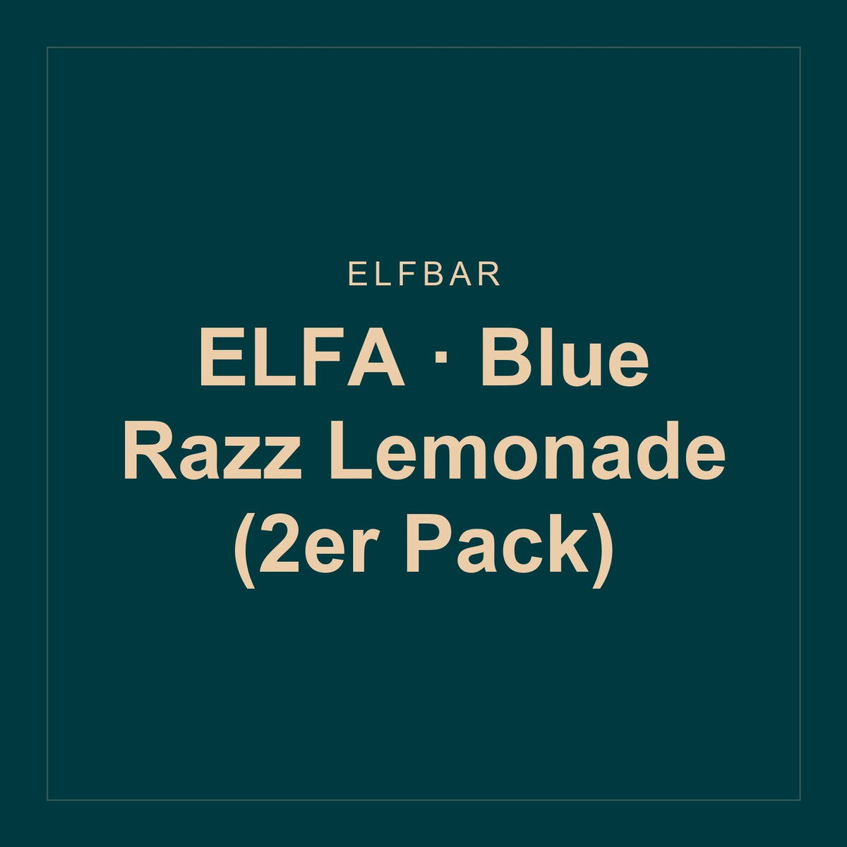 Elfbar · ELFA · Blue Razz Lemonade (2er Pack)