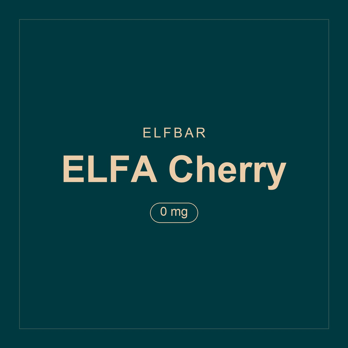 Elfbar · ELFA Cherry · 0 mg