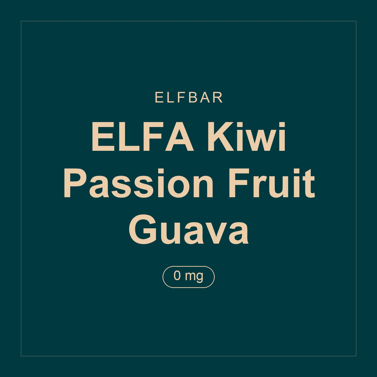 Elfbar · ELFA Kiwi Passion Fruit Guava · 0 mg