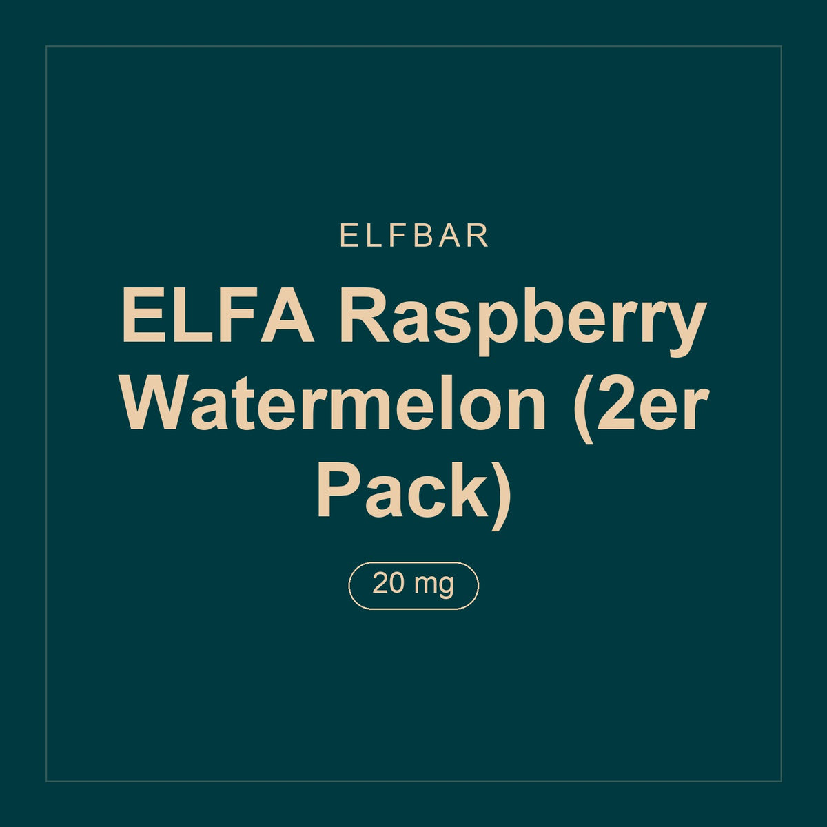 Elfbar · ELFA Raspberry Watermelon (2er Pack) · 20 mg